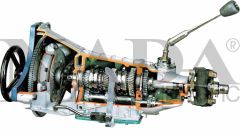 Transmission Cut-Away, 4 Speed + Reverse