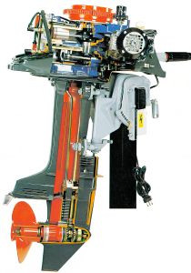Marine Outboard Gas Engine, 4-Stroke