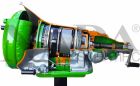 Transmission Cut-Away, Automatic, 3 Speed + Reverse
