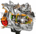 Continuously Variable Transmission (CVT) Gearbox Cut-Away