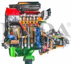 FIAT Gas Engine with Mono-Jetronic Fuel Injection + Gearbox, Electrical Operation