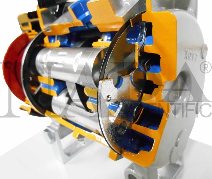 DANA DESIGN コンプレッサー Axial Alternative Compressor Cut-Away, with Double Effect Piston