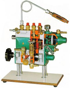 Diesel Injection Pump Cut-Away, with Inline 4 and Pneumatic Governor, Bosch