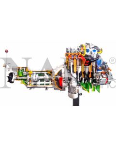 FIAT 4-Cylinder Gas Engine with Carburetor and Gearbox, Electrical Operation