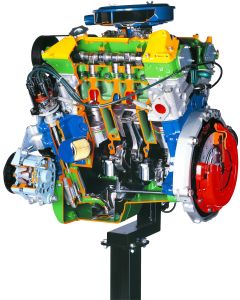 V6 Gas Engine with Carburetor, Manual Operation