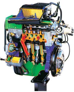 FIAT Gas Engine with Carburetor Feeding, Manual Operation
