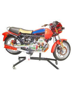 Motorcycle Cut-Away, V-Twin Engine, Moto Guzzi