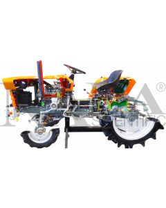 Farm Tractor Cut-Away, 4-Stroke Diesel Engine, Kubota