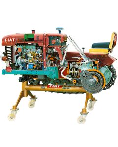 Farm Tractor Cut-Away, Track-Type, 4-Stroke Diesel Engine, Fiat 25C