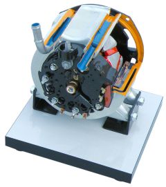 Liquid-Cooled Windingless Rotor, Compact Alternator