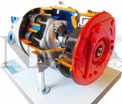 Axial Alternative Compressor Cut-Away, with Variable Displacement