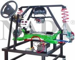 Electric Power-Assisted Steering with Suspension