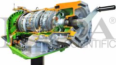 Transmission Cut-Away, Automatic, 4WD, 5 Speed + Reverse