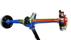 Rear Axle (on stand with wheels)