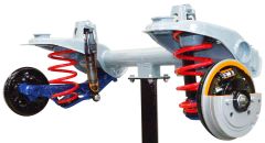Rear Axle with Suspension (on stand with wheels)
