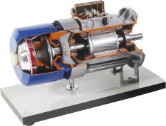 Three-Phase Self-Braking Electric Motor