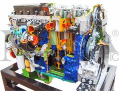 Diesel Truck Engine, Inline-6, with Injector Pumps, Electronically Controlled