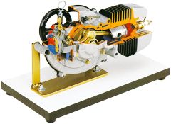 Motorcycle Engine Model, 2-Stroke, with Carburetor