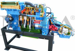 Marine Inboard Diesel Engine, 6-Cylinder, with Closed Cooling Circuit