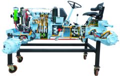 Farm Tractor Cut-Away, 4-Cylinder Perkins Diesel Engine, Massey Ferguson