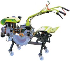Motor Cultivator Cut-Away, Single-Cylinder Engine